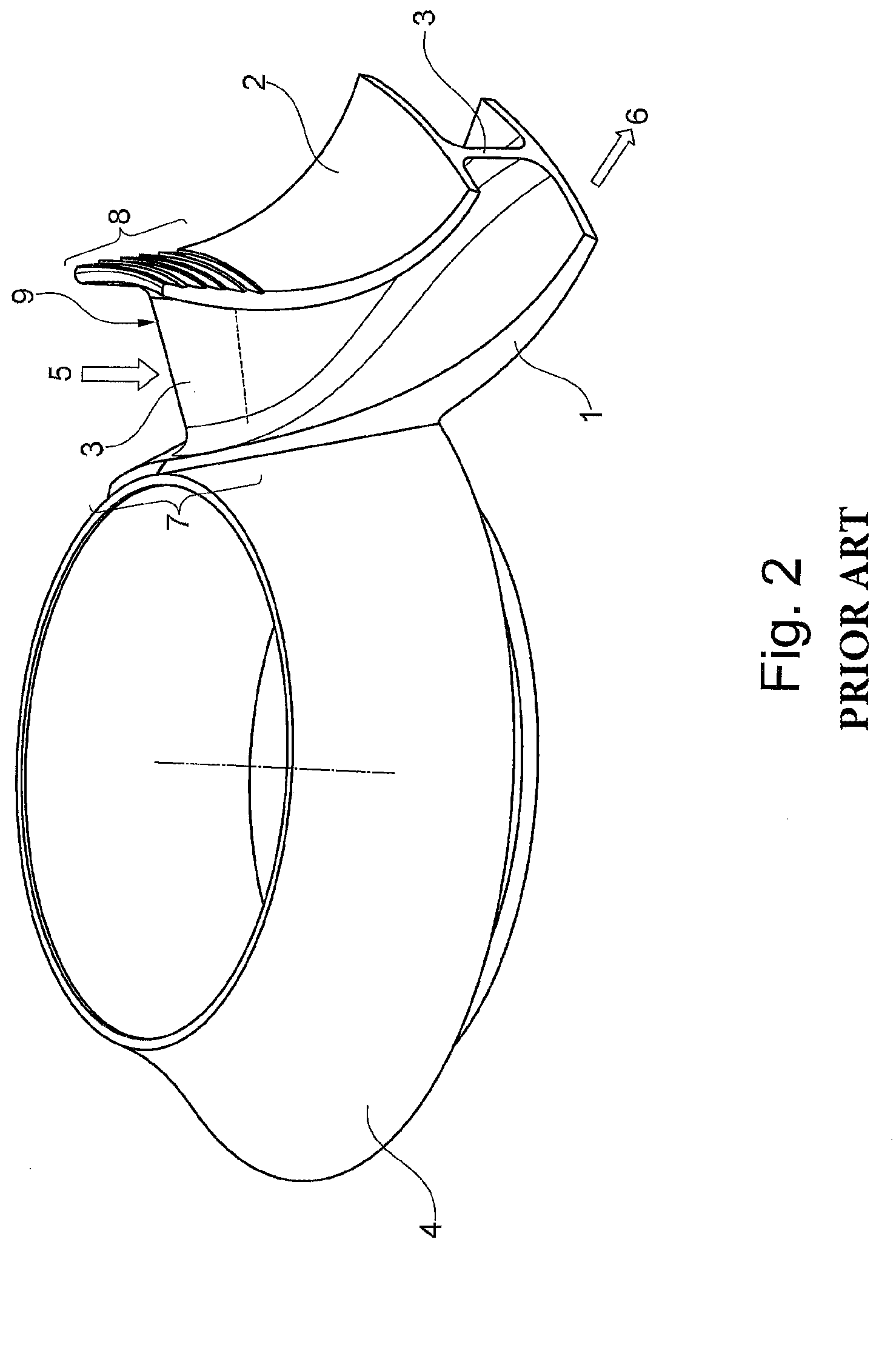 Impeller with protection elements and centrifugal compressor