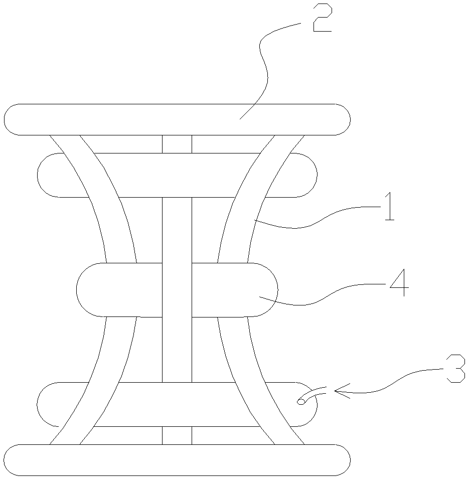 Vertically and horizontally combined gas pressure spring