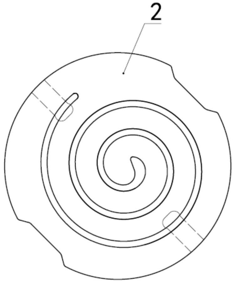 Horizontal enhanced vapor injection compressor with asymmetric extension angle scroll plate