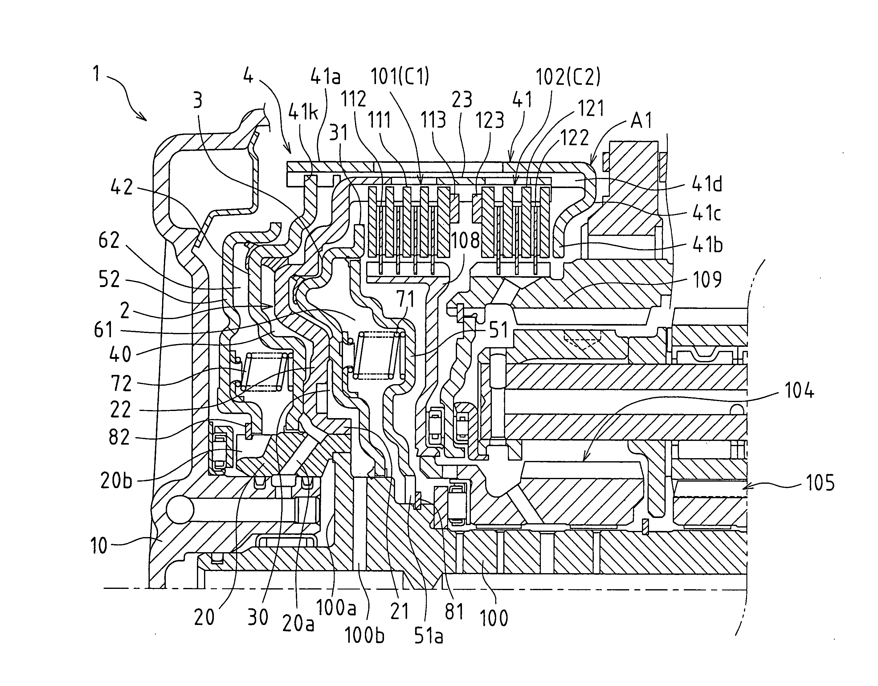 Piston apparatus of automatic transmission