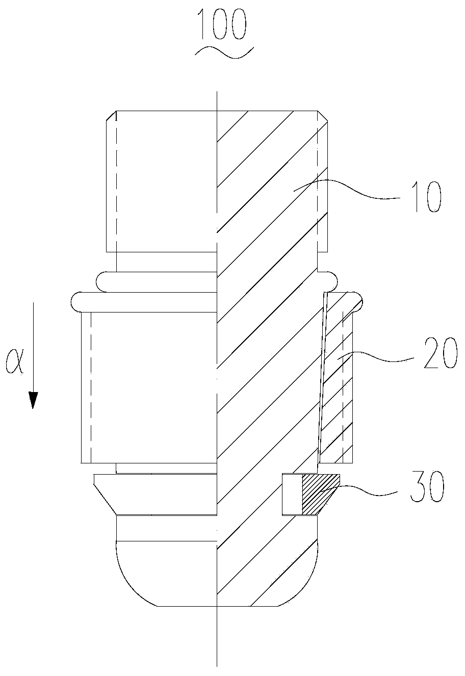 Quick butt joint assembly and quick butt joint mechanism