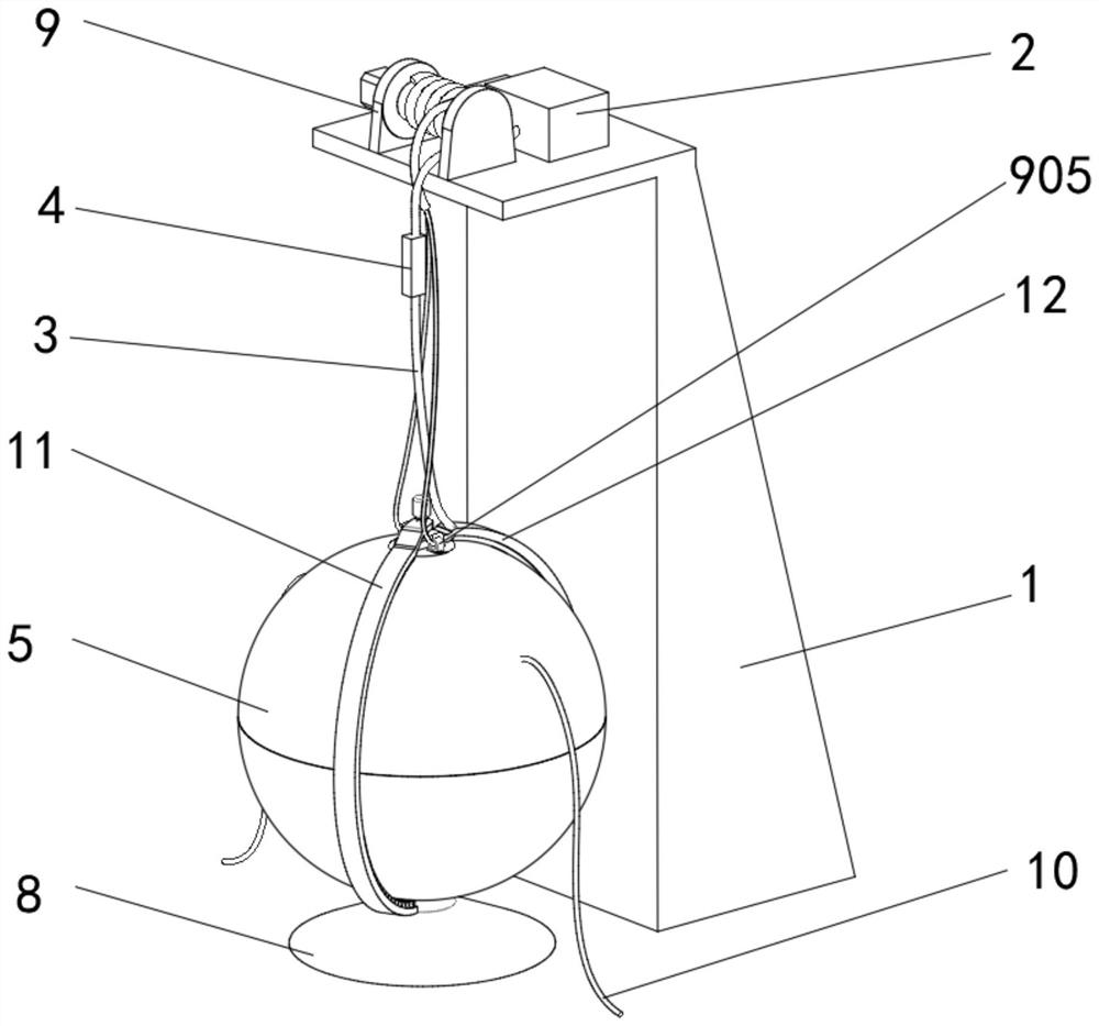 Water color image recognition chamber suspension type automatic cleaning device