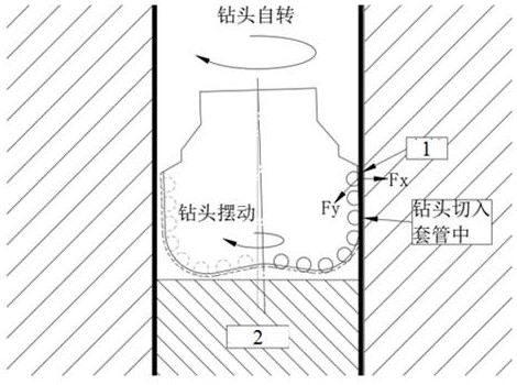 PDC drill bit capable of achieving casing drilling and design method thereof