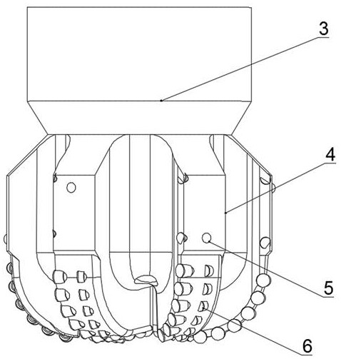 PDC drill bit capable of achieving casing drilling and design method thereof