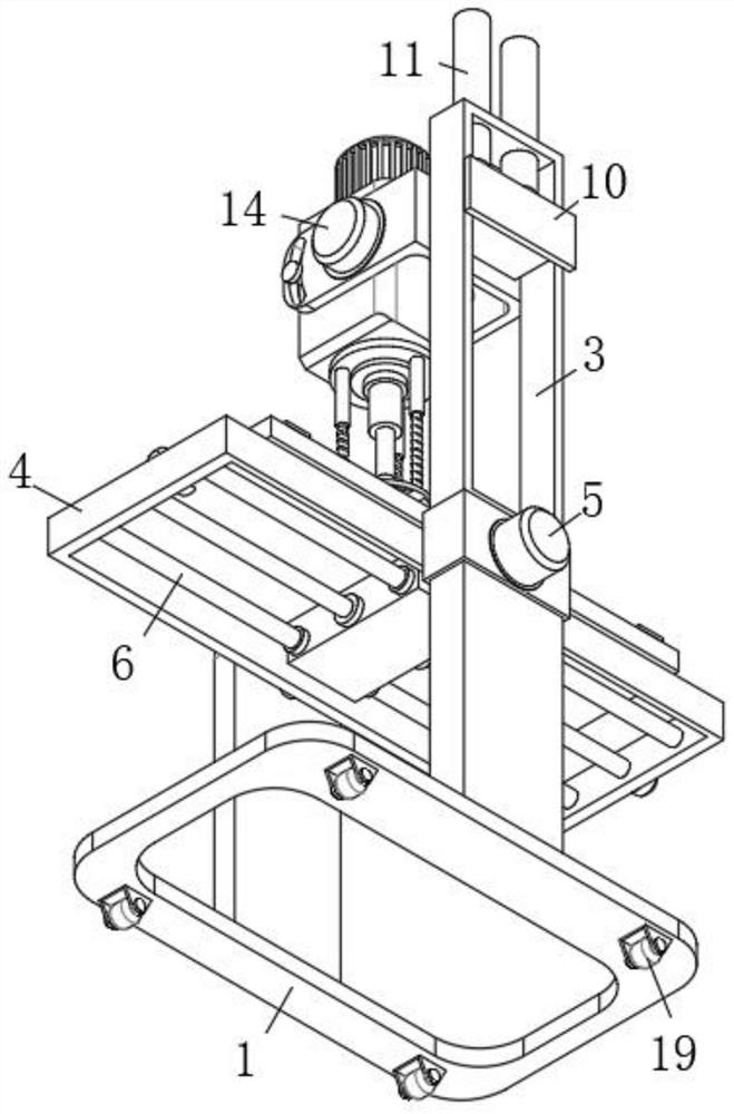 Steel component positioning and drilling device