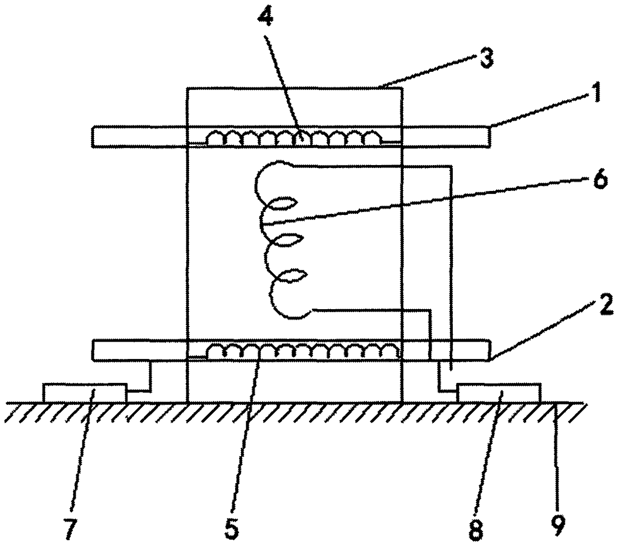 Magnetic integration device for planar transformer and inductor