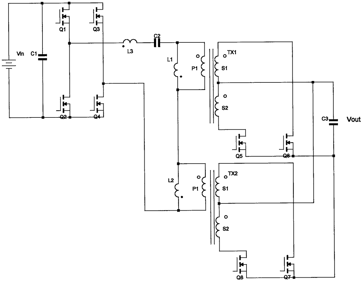 Magnetic integration device for planar transformer and inductor