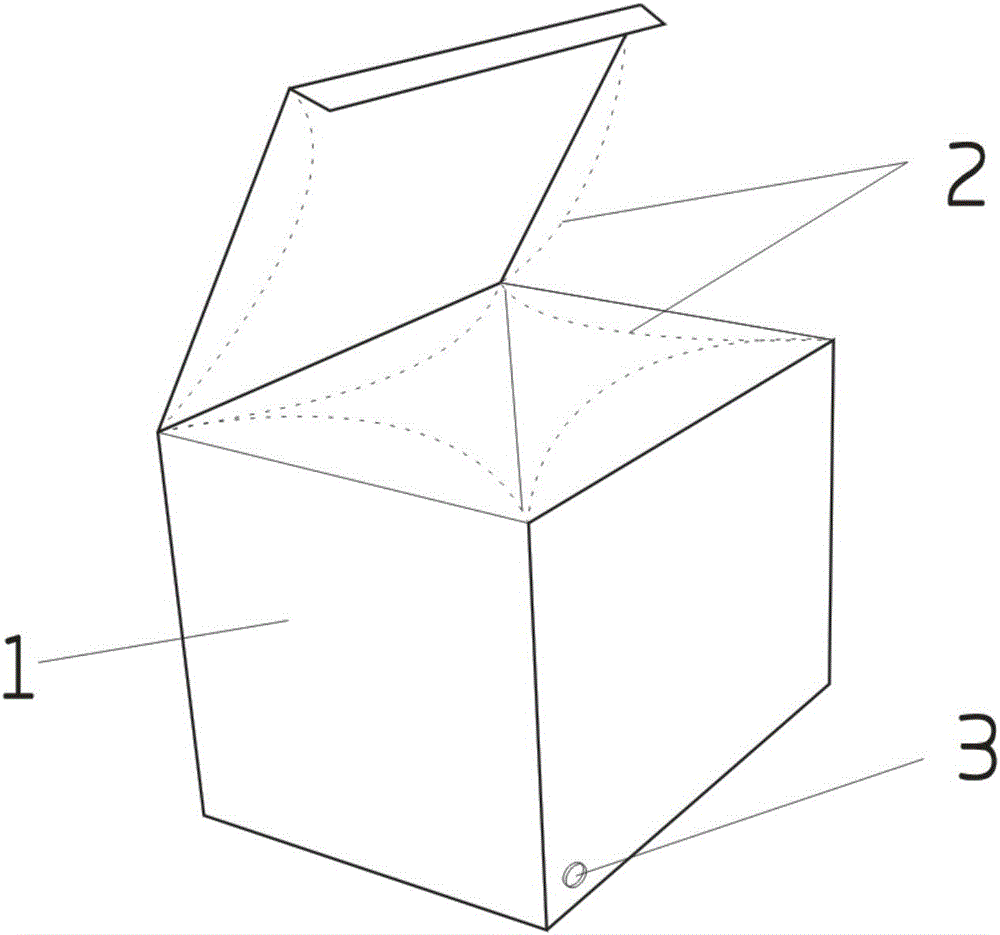 Novel buffer packaging box