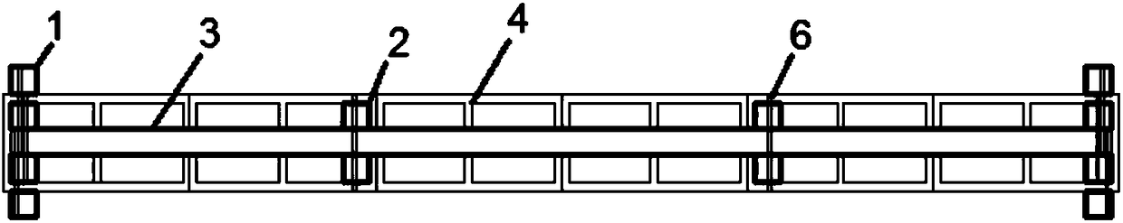 Reinforcing method of hollow brick masonry structure