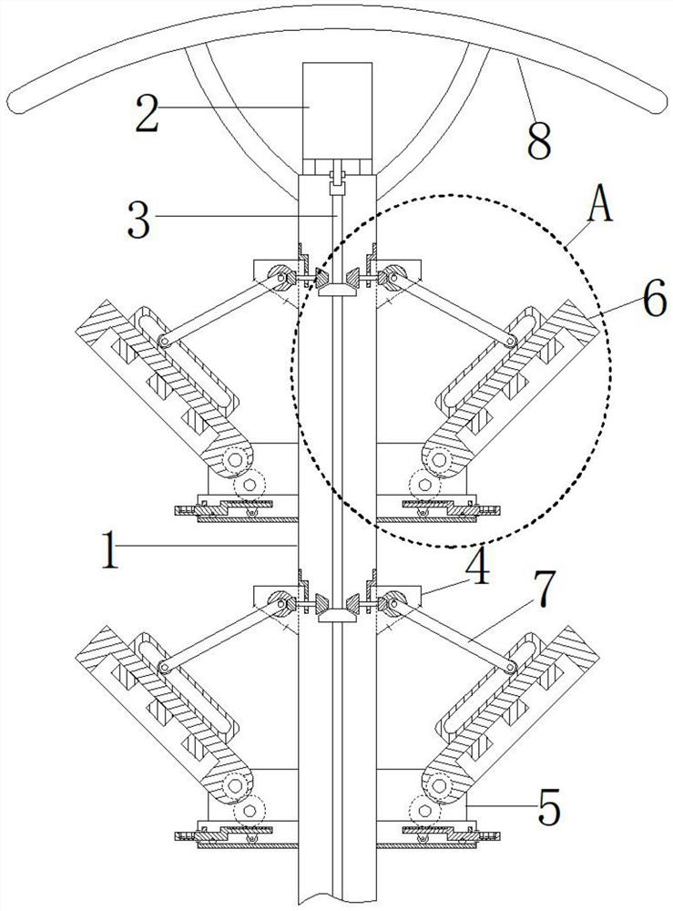 Multi-section intelligent street lamp based on light sensing analysis