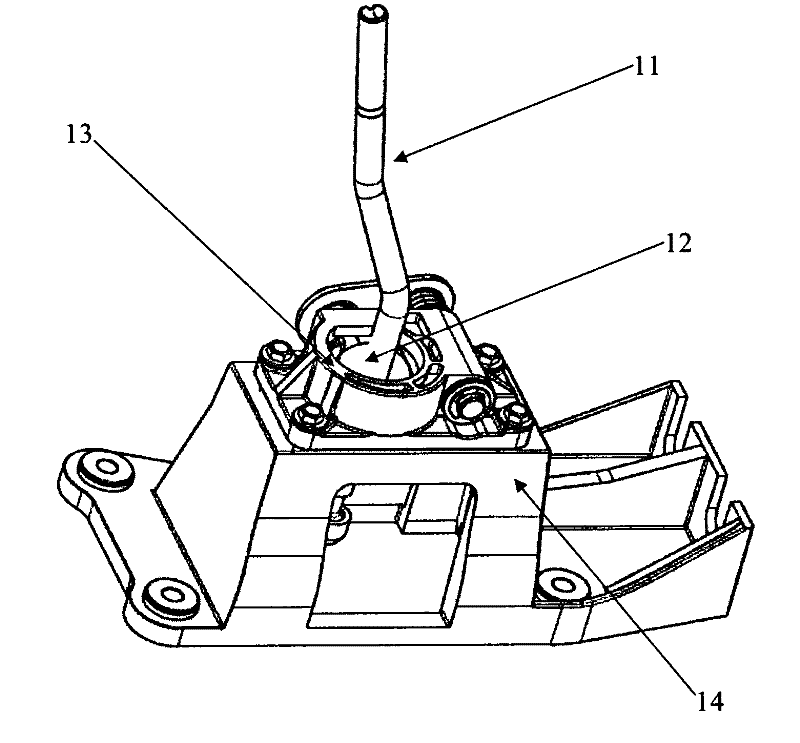 Automobile gear selecting and shifting mechanism and automobile