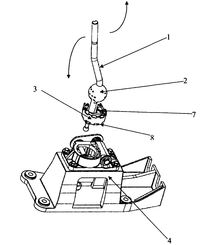 Automobile gear selecting and shifting mechanism and automobile