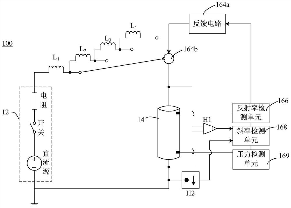 Plasma chamber arc suppression method and device and radio frequency power supply system