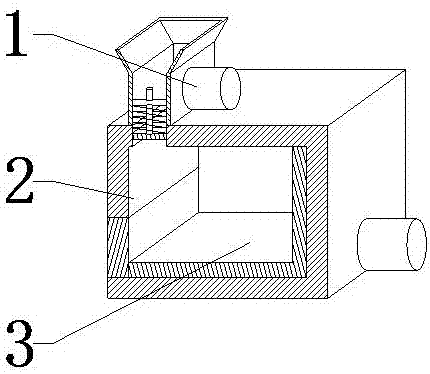 Mine-based quarrying dust cleaning device