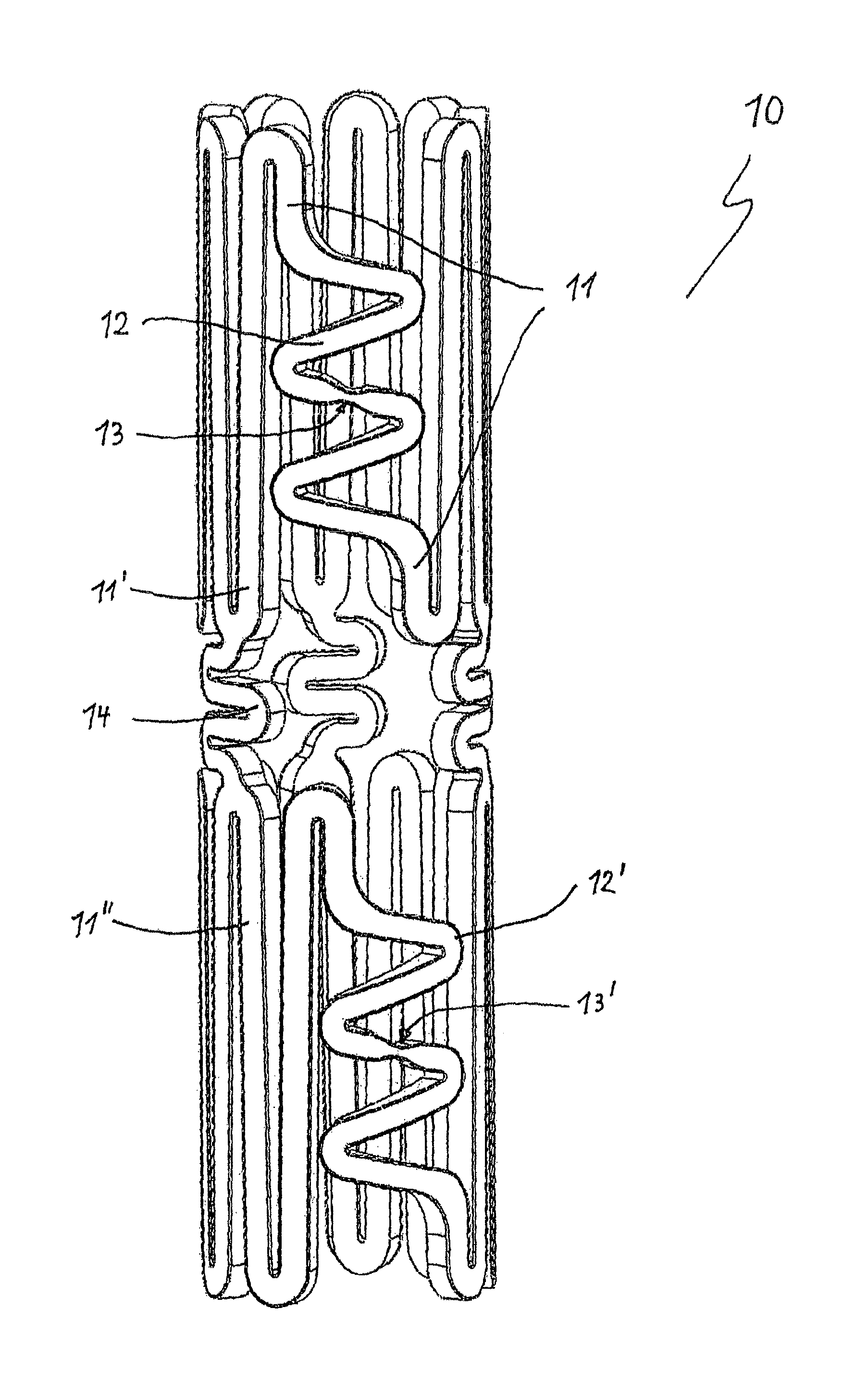 Stent having expandable elements