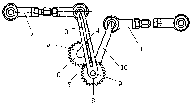 Pull rod linkage mechanism