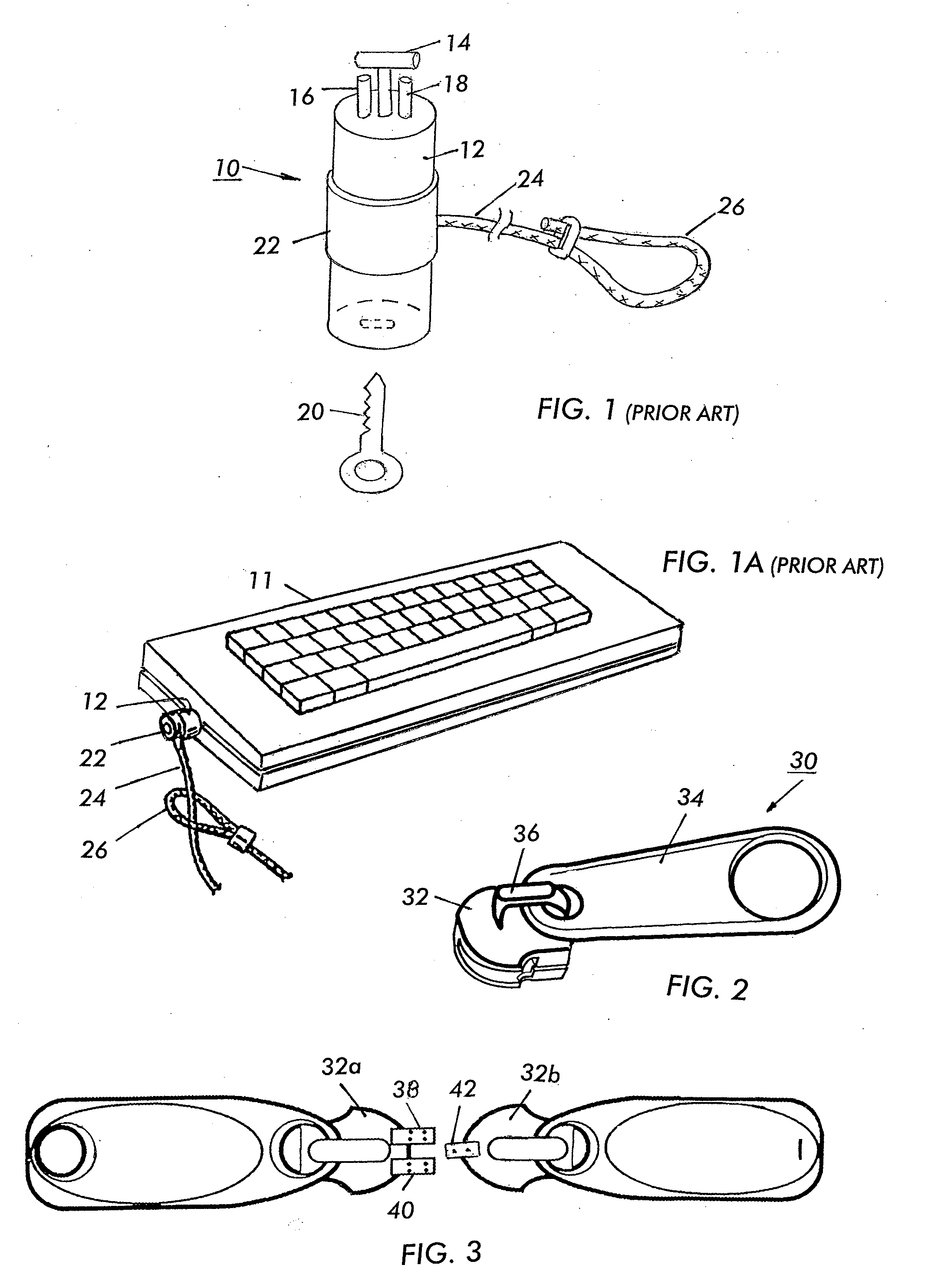 Bag zipper lockable with tethered cable lock