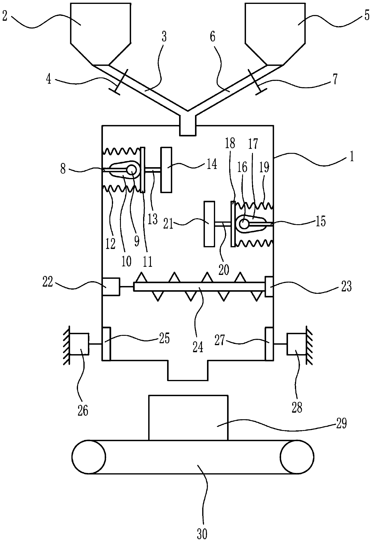 Mixing device for manufacturing high-reliability cable