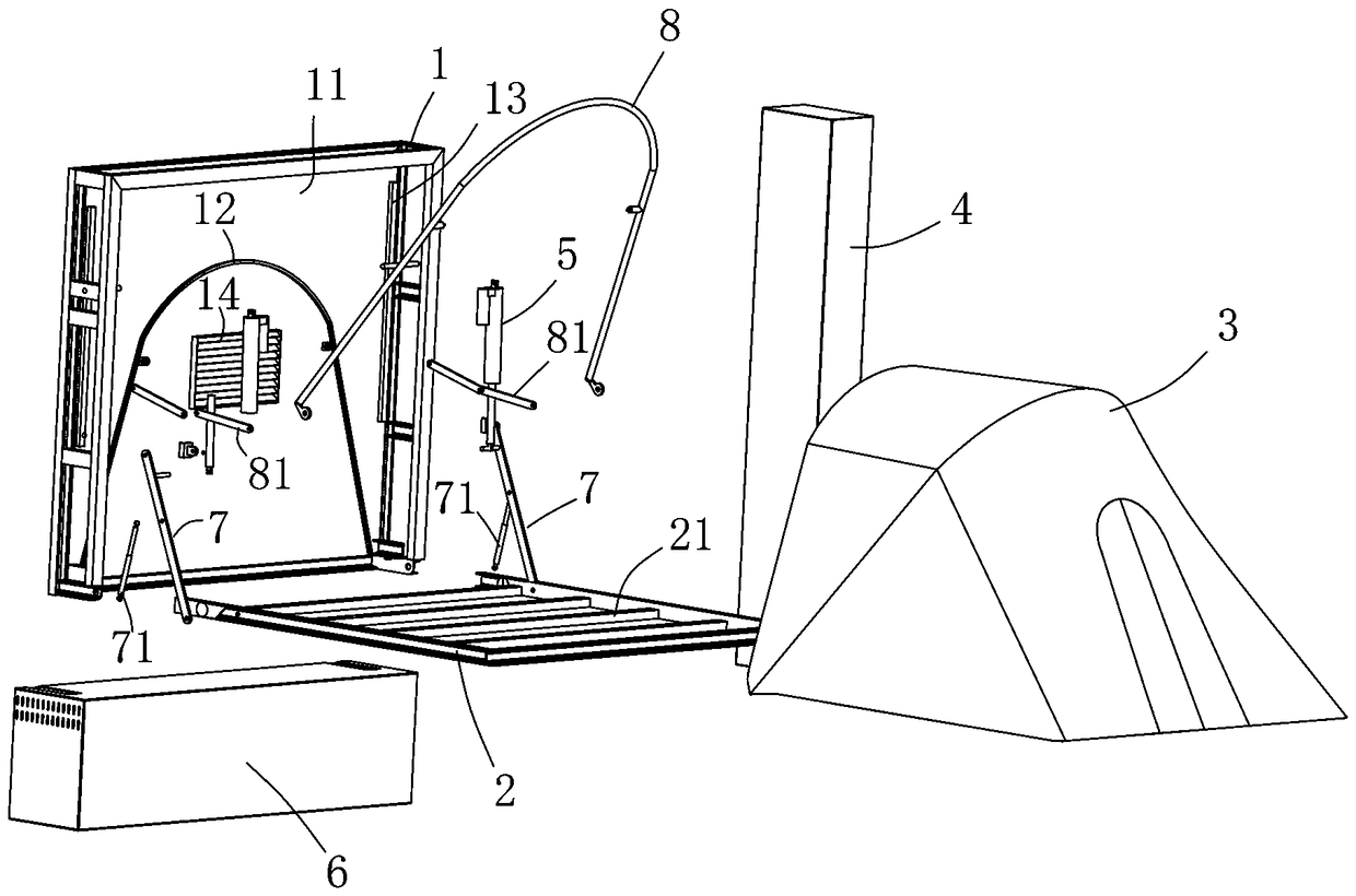 Intelligent shared foldable tent