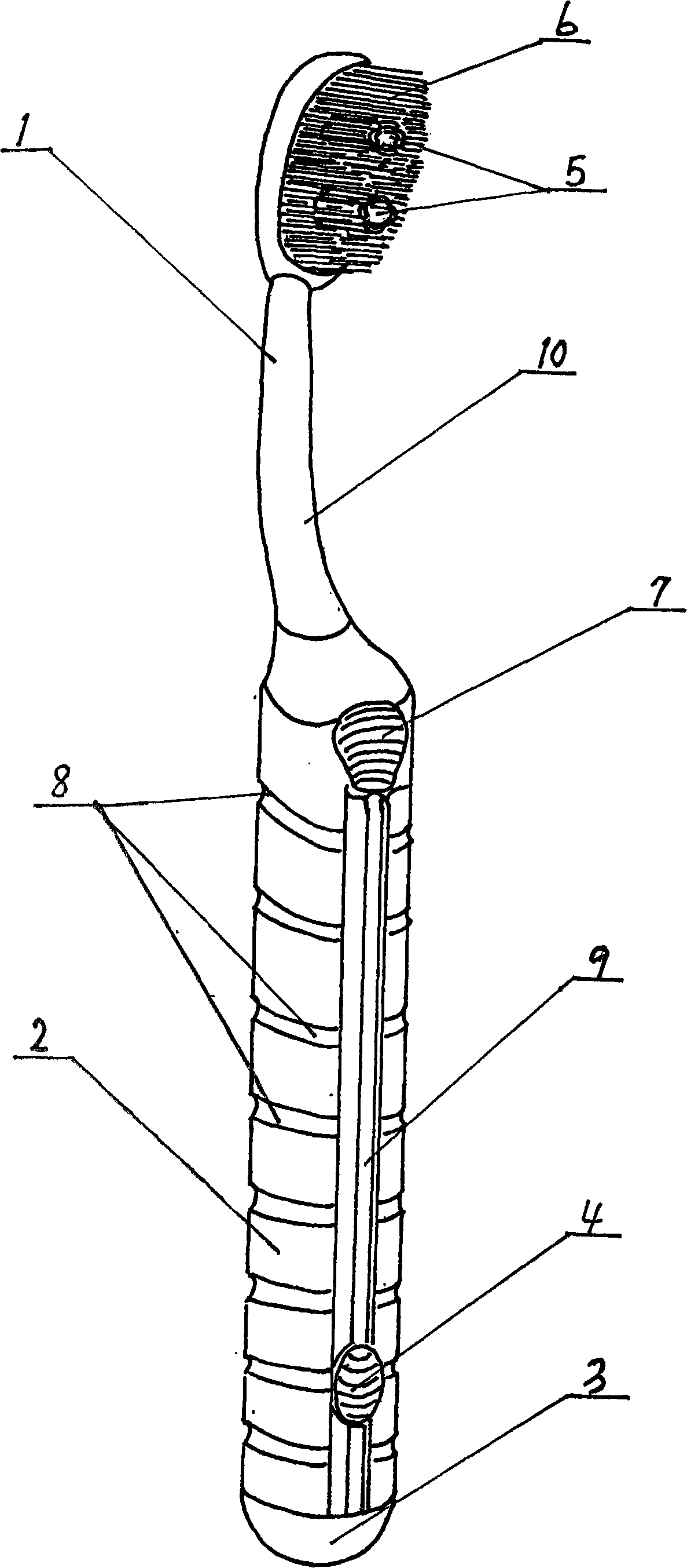 Inner bag type integration toothbrush