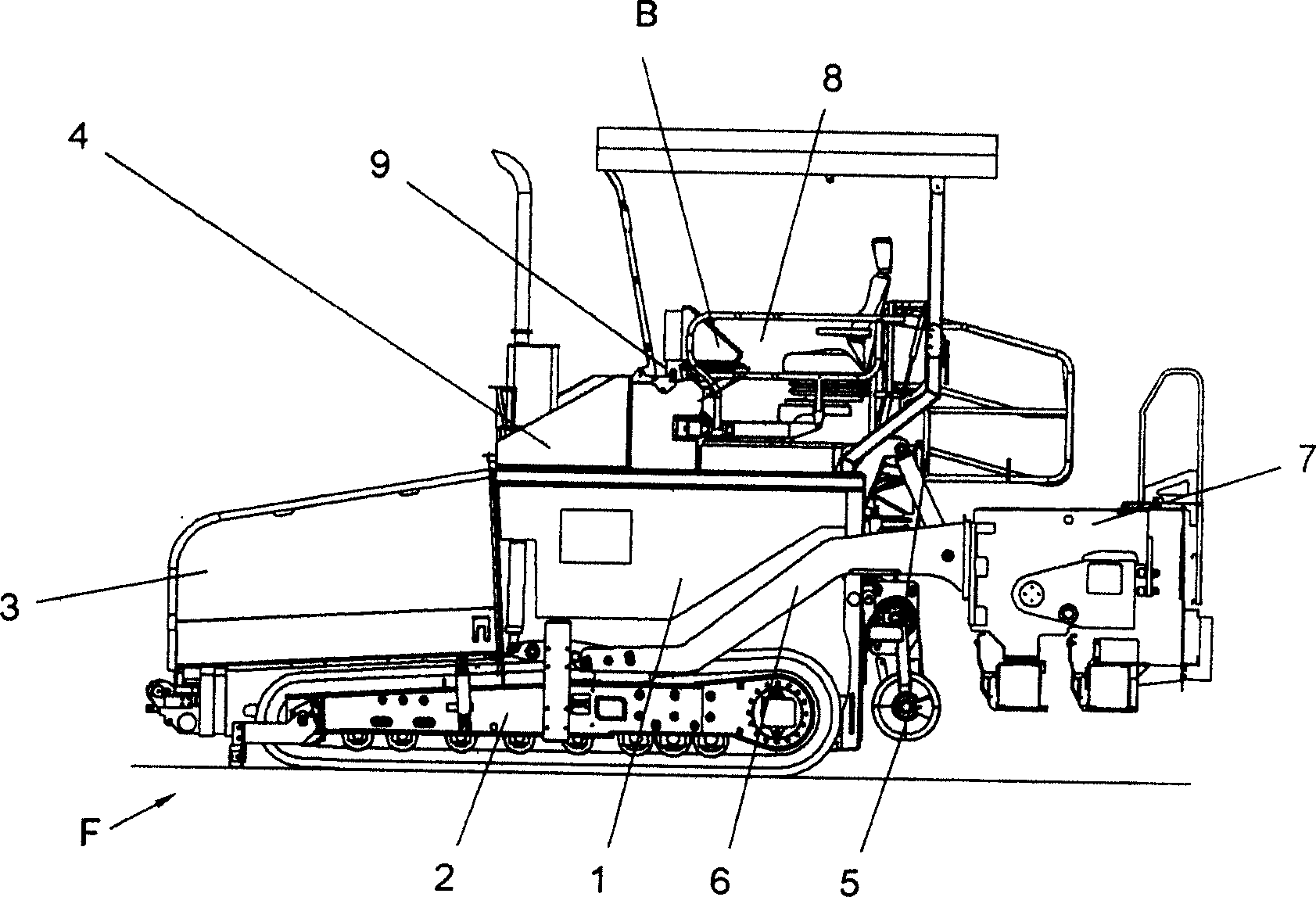 Road finisher and data storage device