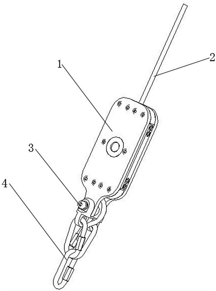 Force bearing and piecing device for ultraphonic detector