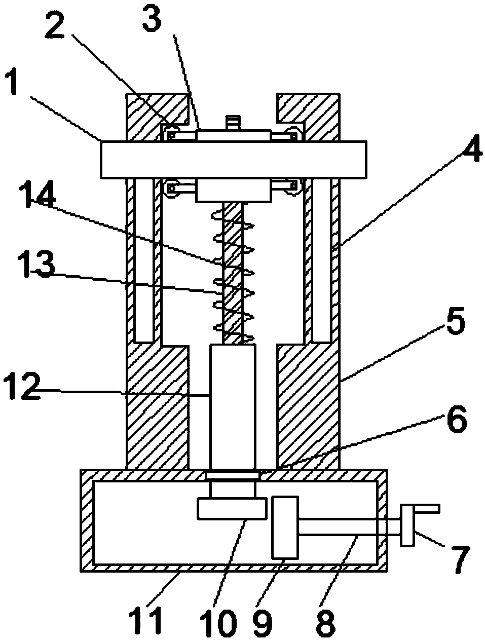 Lifting type monitoring camera shooting device