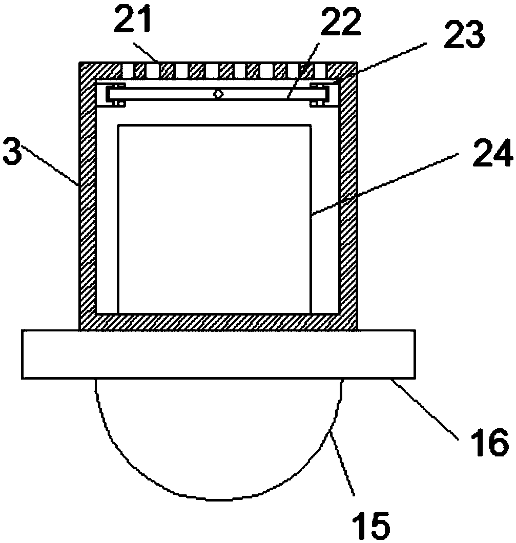 Lifting type monitoring camera shooting device