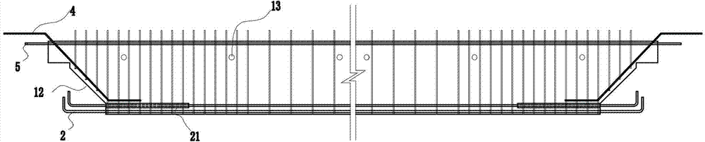 Precast pre-stressed beam with shelving corbel outs