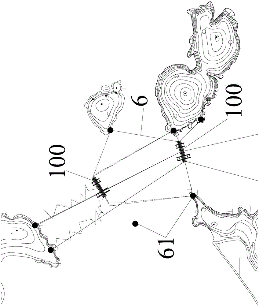 Construction method for fixing tidal current energy power generation device to water bottom and tidal current energy power generation device