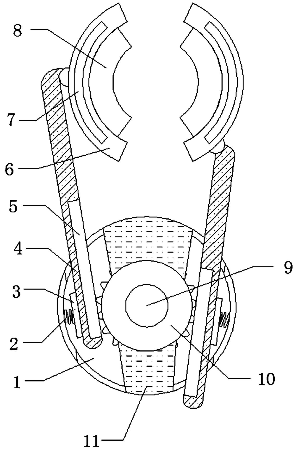 No-injury seedling transferring device for agricultural production