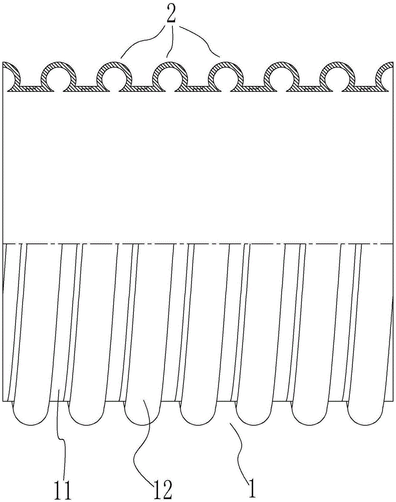 Helical corrugated winding pipe