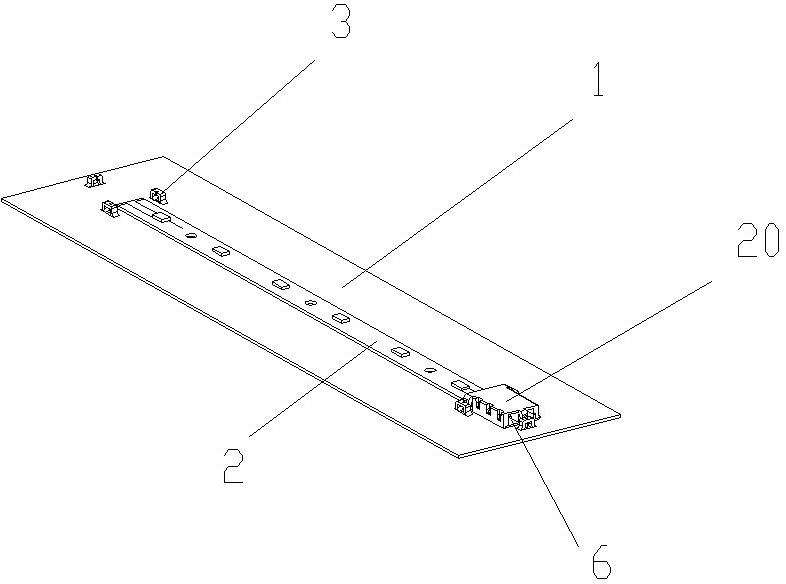 Quick connector of LED (Light Emitting Diode) bar