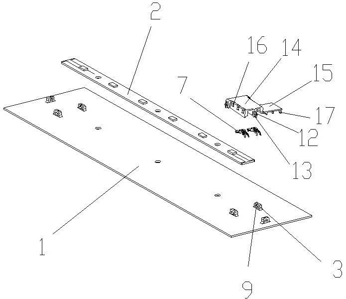 Quick connector of LED (Light Emitting Diode) bar