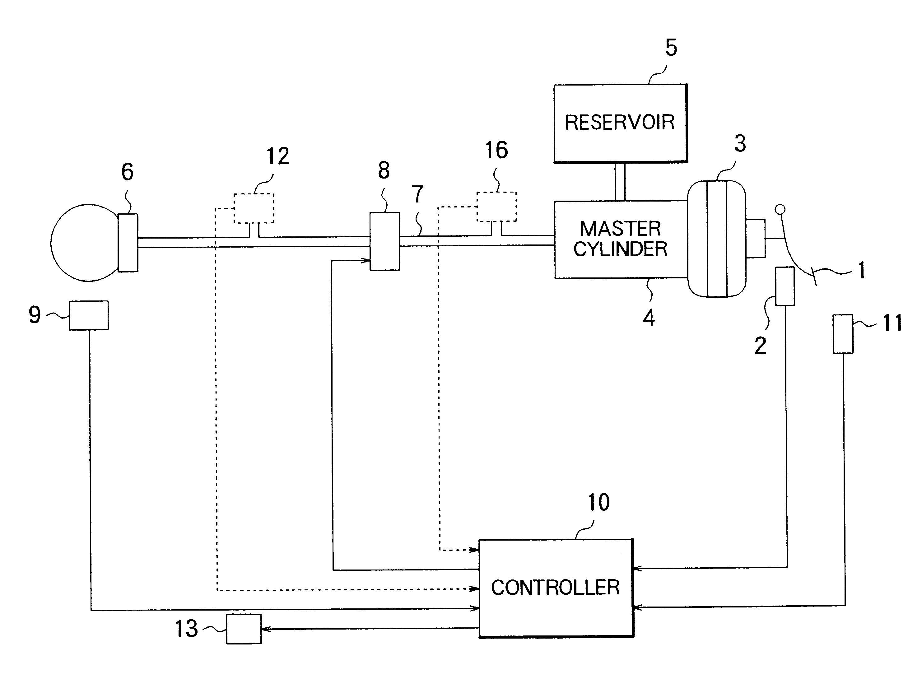 Grade-holding brake system