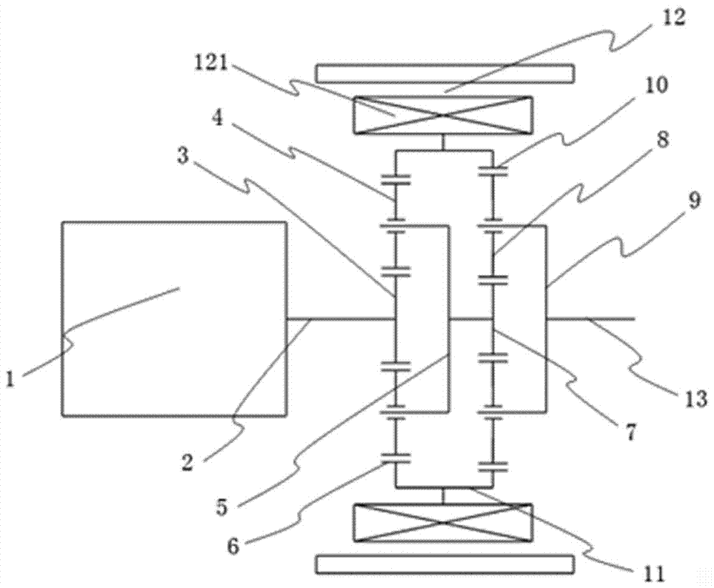 Dual-motor stepless variable speed vehicle power system