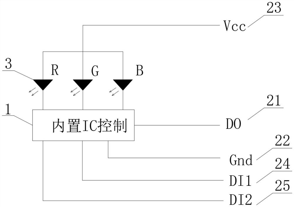 High-reliability plug-in type light-emitting diode with built-in driving IC