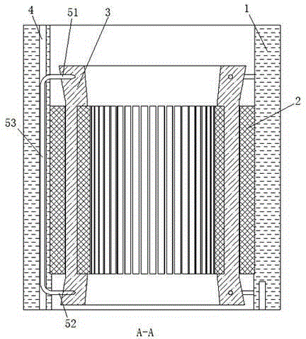 Motor stator heat radiation structure