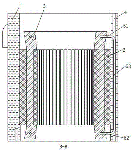 Motor stator heat radiation structure