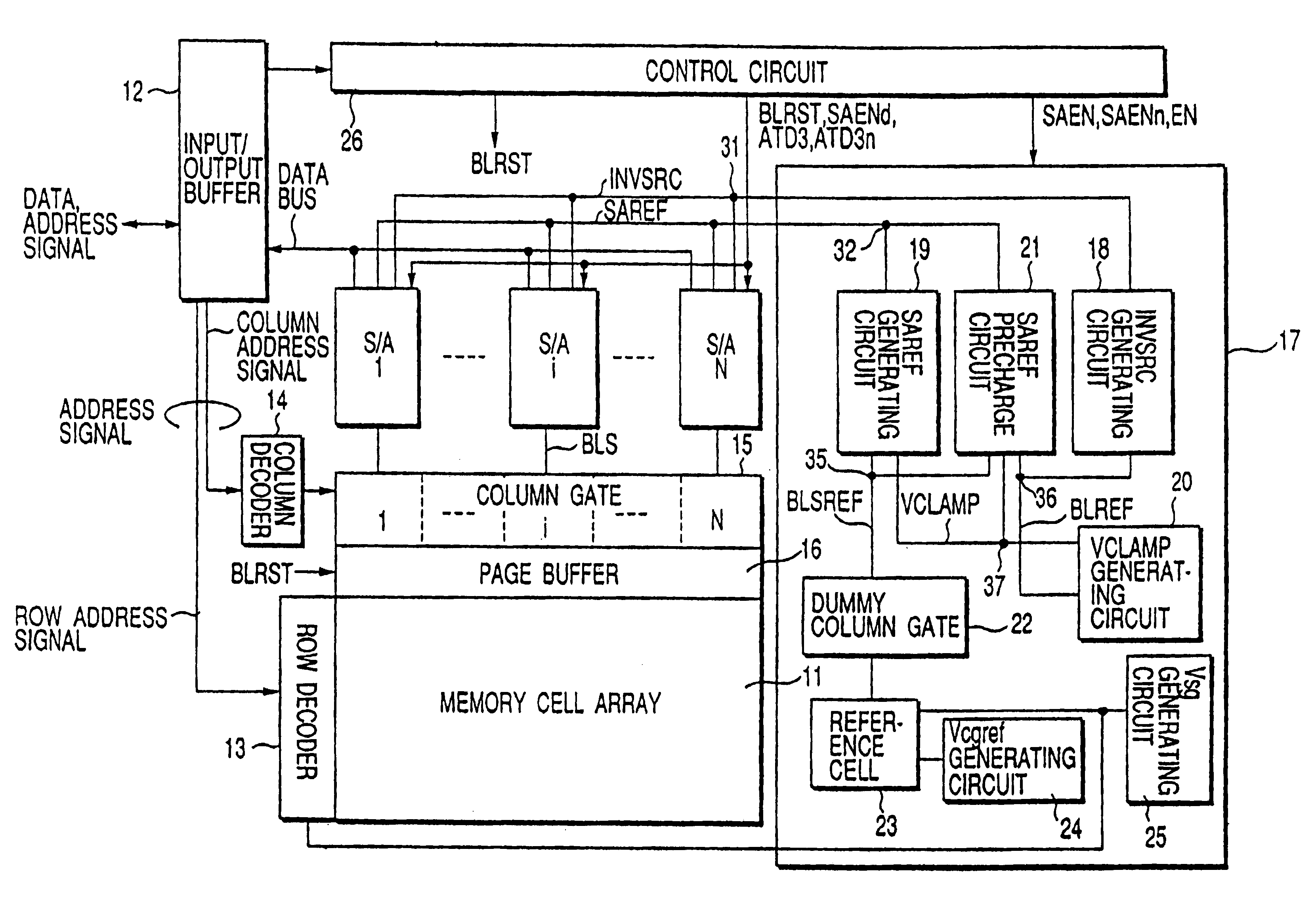 Read circuit of nonvolatile semiconductor memory