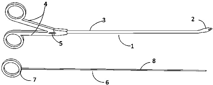 Cathetering pliers of paraspinal nerve block for thoracoscopic surgery