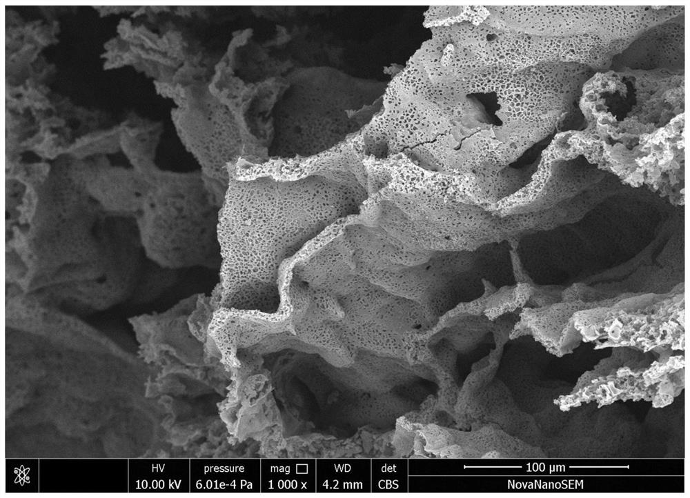 Preparation method of self-supporting porous carbon electrode material