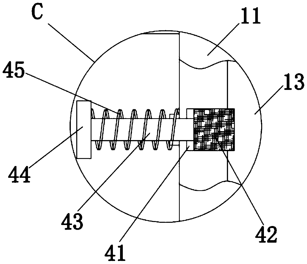 Self-control type hole sweeping device for coal mining