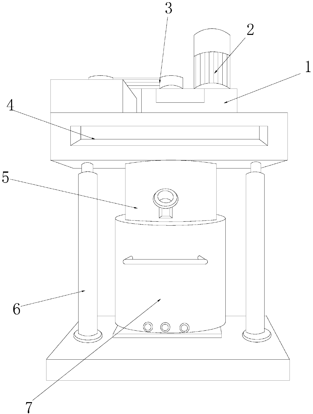 Chemical mechanical stirrer based on paddle wing barbs for organic silica gel