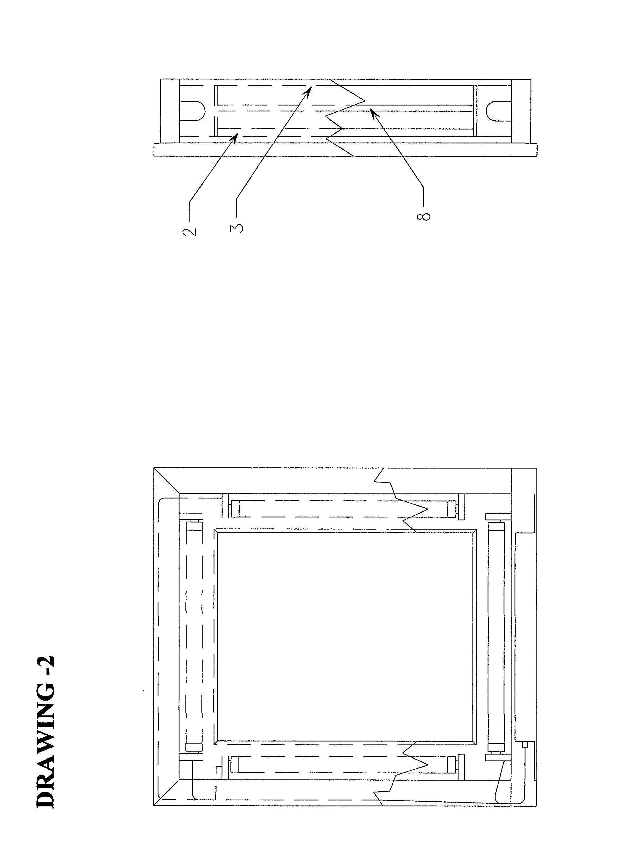 System and method for photo/art frame eternal depth illusion