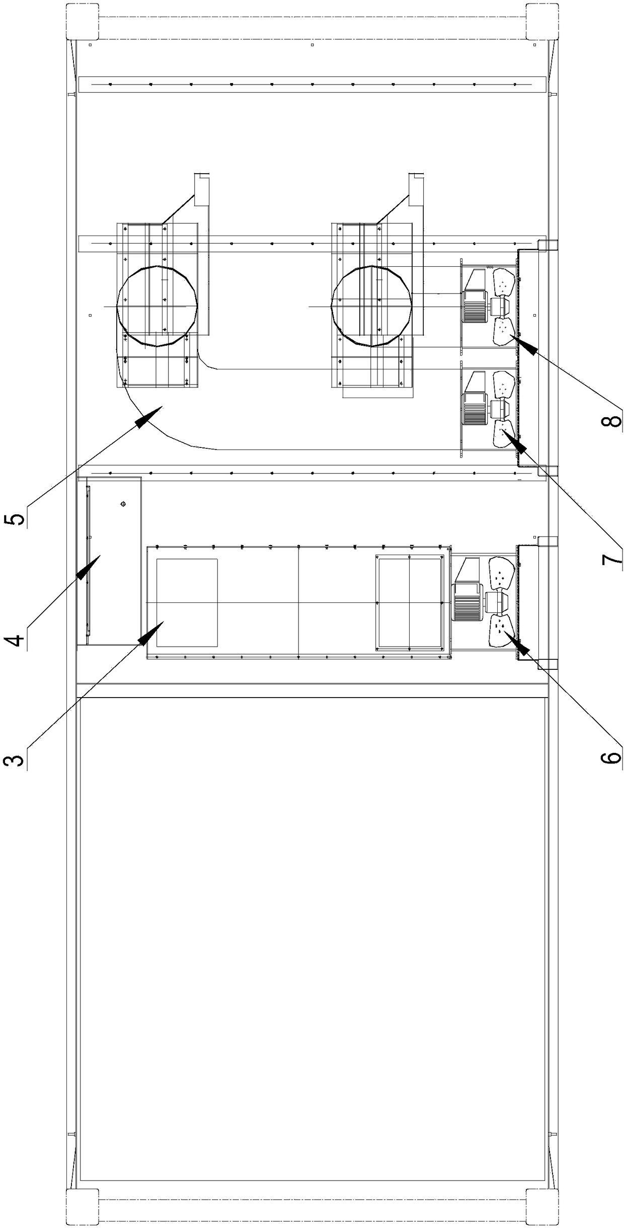 Container type generator set