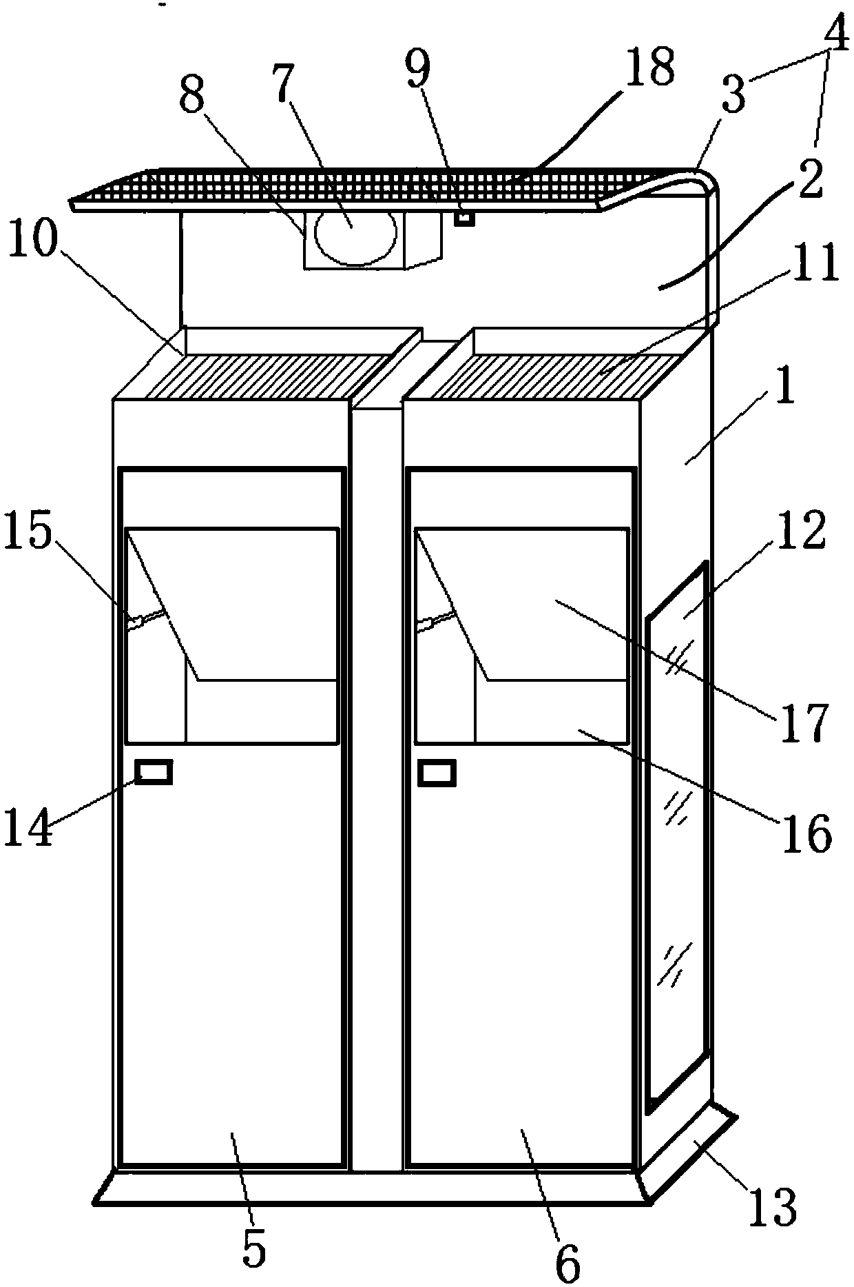 Intelligent environmental sanitation dustbin