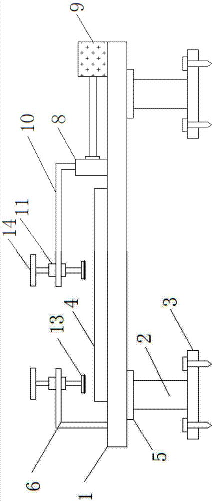 Fixing device for plate processing