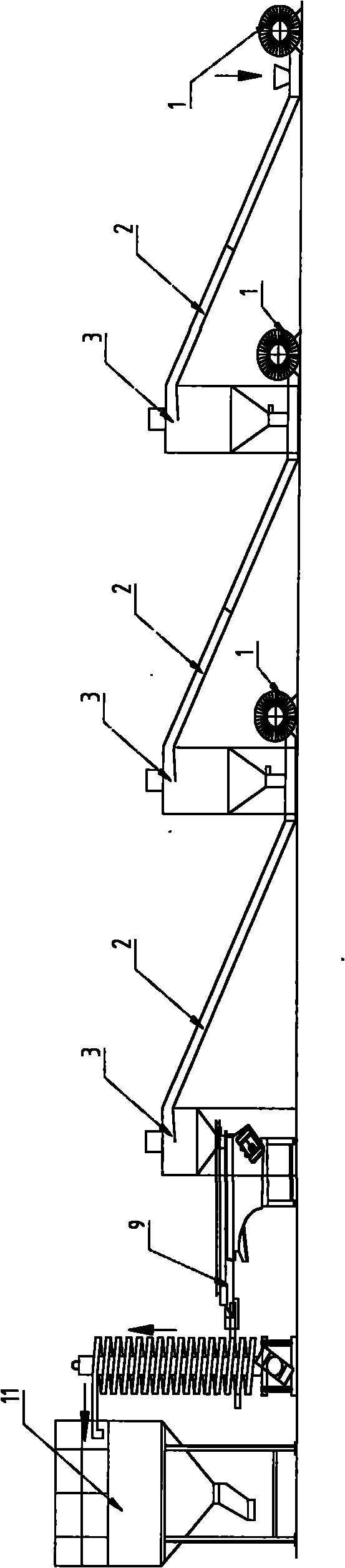 Air blowing and cooling system for hot cutting pelleting