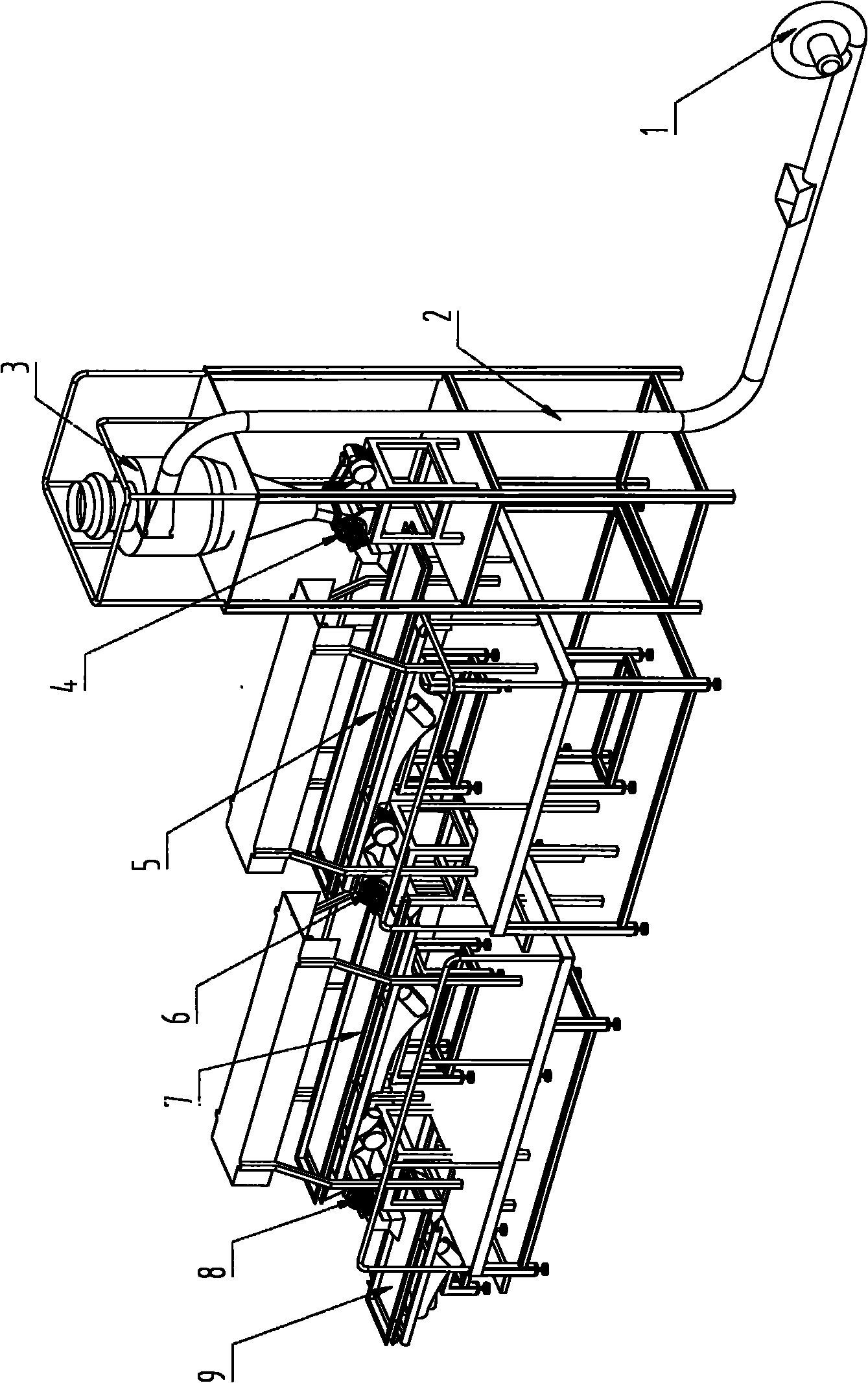 Air blowing and cooling system for hot cutting pelleting